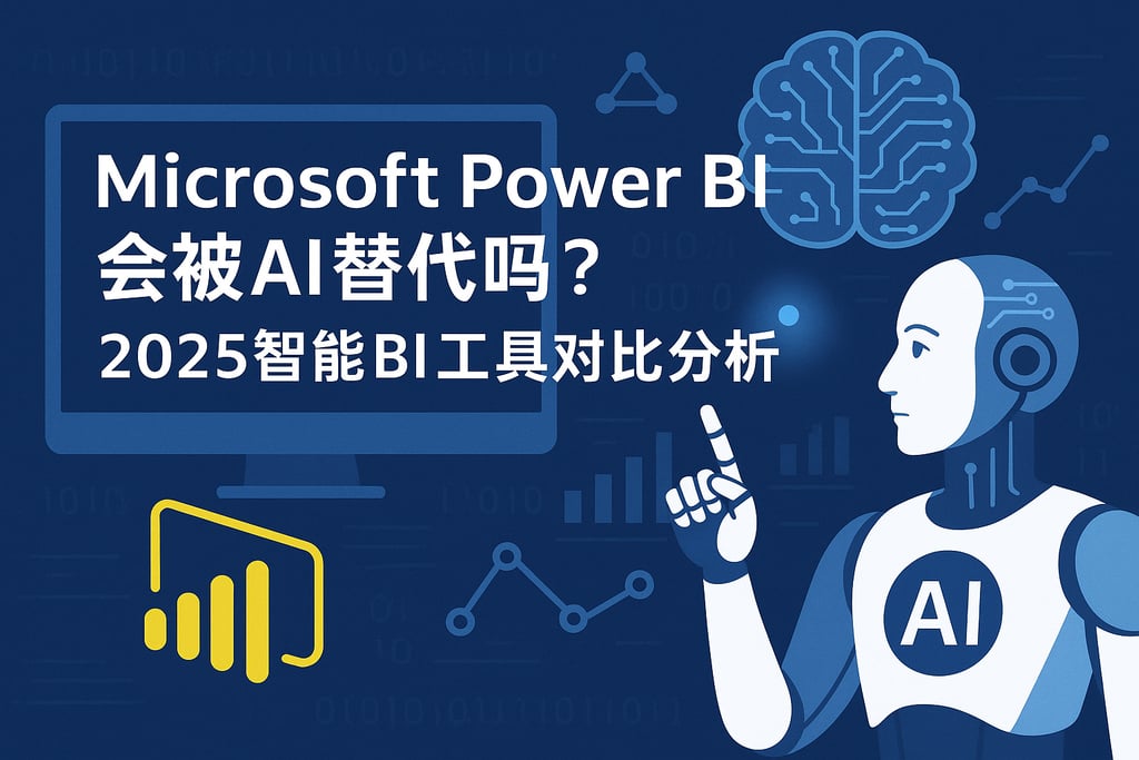 Microsoft Power BI会被AI替代吗？2025智能BI工具对比分析